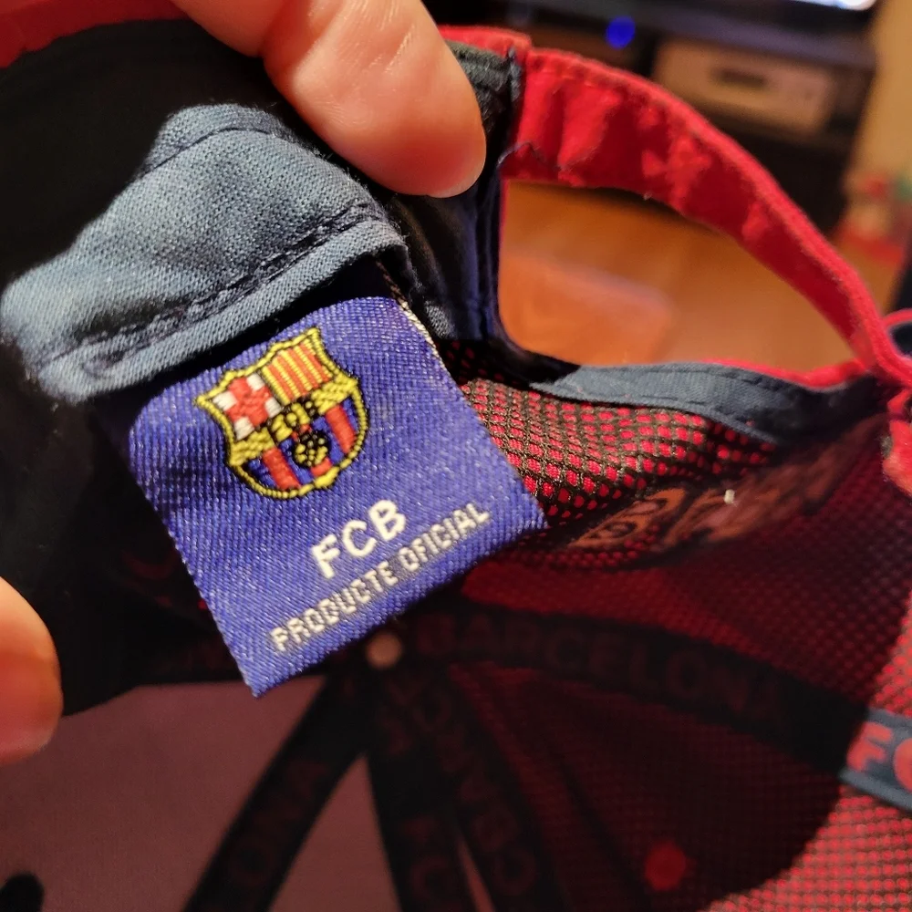 FC Barcelona red and dark gray/black adjustable hat - Picture 6 of 8